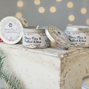 Mince Pies & Mulled Wine Tin Candle